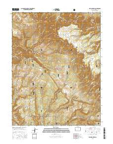 Pine Mountain Colorado Current topographic map, 1:24000 scale, 7.5 X 7.5 Minute, Year 2016
