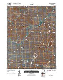 Pine Ridge Colorado Historical topographic map, 1:24000 scale, 7.5 X 7.5 Minute, Year 2010