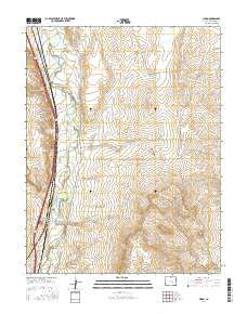 Pinon Colorado Current topographic map, 1:24000 scale, 7.5 X 7.5 Minute, Year 2016
