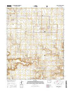 Pintada Creek Colorado Current topographic map, 1:24000 scale, 7.5 X 7.5 Minute, Year 2016