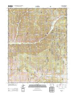 Pitkin Colorado Historical topographic map, 1:24000 scale, 7.5 X 7.5 Minute, Year 2013