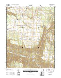 Placerville Colorado Historical topographic map, 1:24000 scale, 7.5 X 7.5 Minute, Year 2013