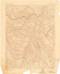 Platte Canyon Colorado Historical topographic map, 1:125000 scale, 30 X 30 Minute, Year 1893