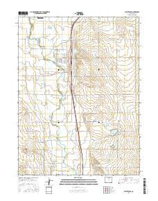 Platteville Colorado Current topographic map, 1:24000 scale, 7.5 X 7.5 Minute, Year 2016