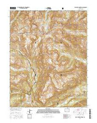 Pole Creek Mountain Colorado Current topographic map, 1:24000 scale, 7.5 X 7.5 Minute, Year 2016