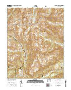 Pole Creek Mountain Colorado Current topographic map, 1:24000 scale, 7.5 X 7.5 Minute, Year 2016