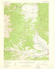 Poncha Springs Colorado Historical topographic map, 1:62500 scale, 15 X 15 Minute, Year 1956