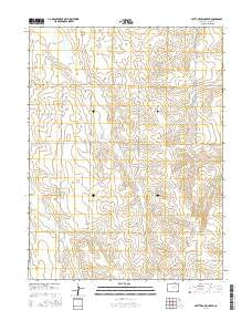 Potty Brown Creek Colorado Current topographic map, 1:24000 scale, 7.5 X 7.5 Minute, Year 2016