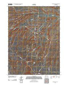Powder Wash Colorado Historical topographic map, 1:24000 scale, 7.5 X 7.5 Minute, Year 2010