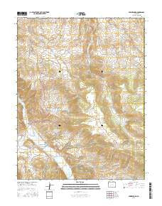 Powderhorn Colorado Current topographic map, 1:24000 scale, 7.5 X 7.5 Minute, Year 2016