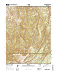 Powderhorn Lakes Colorado Current topographic map, 1:24000 scale, 7.5 X 7.5 Minute, Year 2016