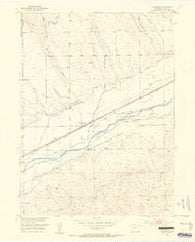 Proctor Colorado Historical topographic map, 1:24000 scale, 7.5 X 7.5 Minute, Year 1953