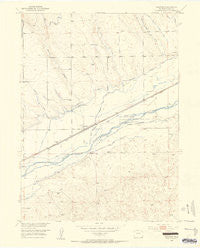 Proctor Colorado Historical topographic map, 1:24000 scale, 7.5 X 7.5 Minute, Year 1953