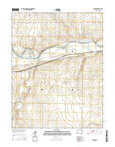 Prowers Colorado Current topographic map, 1:24000 scale, 7.5 X 7.5 Minute, Year 2016