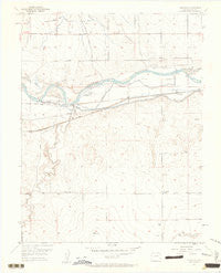 Prowers Colorado Historical topographic map, 1:24000 scale, 7.5 X 7.5 Minute, Year 1953