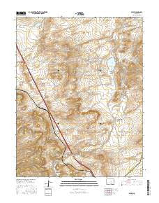 Pryor Colorado Current topographic map, 1:24000 scale, 7.5 X 7.5 Minute, Year 2016