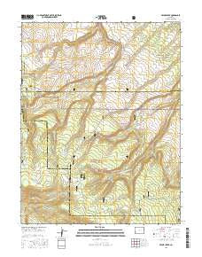 Pryor Creek Colorado Current topographic map, 1:24000 scale, 7.5 X 7.5 Minute, Year 2016