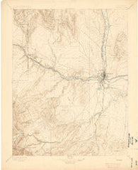 Pueblo Colorado Historical topographic map, 1:125000 scale, 30 X 30 Minute, Year 1896