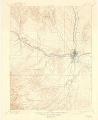 Pueblo Colorado Historical topographic map, 1:125000 scale, 30 X 30 Minute, Year 1897