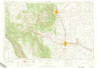 Pueblo Colorado Historical topographic map, 1:250000 scale, 1 X 2 Degree, Year 1954