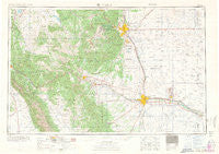 Pueblo Colorado Historical topographic map, 1:250000 scale, 1 X 2 Degree, Year 1966