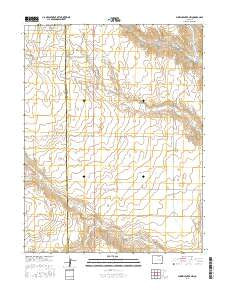 Punkin Center NW Colorado Current topographic map, 1:24000 scale, 7.5 X 7.5 Minute, Year 2016