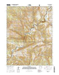 Radium Colorado Current topographic map, 1:24000 scale, 7.5 X 7.5 Minute, Year 2016