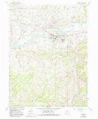 Rangely Colorado Historical topographic map, 1:24000 scale, 7.5 X 7.5 Minute, Year 1962