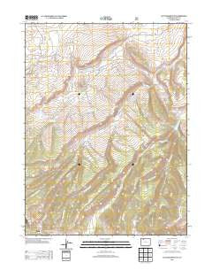 Rattlesnake Butte Colorado Historical topographic map, 1:24000 scale, 7.5 X 7.5 Minute, Year 2013