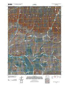Rattlesnake Mesa Colorado Historical topographic map, 1:24000 scale, 7.5 X 7.5 Minute, Year 2010