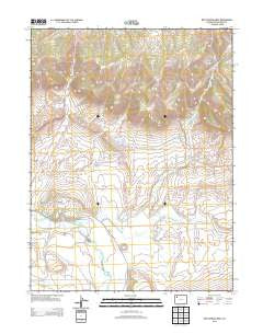 Rattlesnake Mesa Colorado Historical topographic map, 1:24000 scale, 7.5 X 7.5 Minute, Year 2013