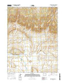 Rattlesnake Mesa Colorado Current topographic map, 1:24000 scale, 7.5 X 7.5 Minute, Year 2016