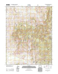 Razor Creek Dome Colorado Historical topographic map, 1:24000 scale, 7.5 X 7.5 Minute, Year 2013