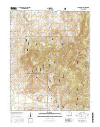 Razor Creek Dome Colorado Current topographic map, 1:24000 scale, 7.5 X 7.5 Minute, Year 2016