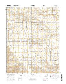 Reader Lake Colorado Current topographic map, 1:24000 scale, 7.5 X 7.5 Minute, Year 2016