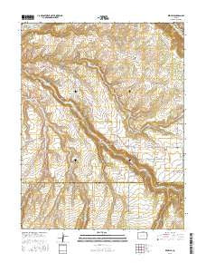 Redvale Colorado Current topographic map, 1:24000 scale, 7.5 X 7.5 Minute, Year 2016