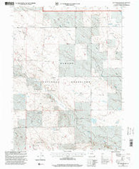 Reno Reservoir Colorado Historical topographic map, 1:24000 scale, 7.5 X 7.5 Minute, Year 1997