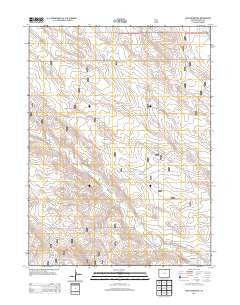 Reno Reservoir Colorado Historical topographic map, 1:24000 scale, 7.5 X 7.5 Minute, Year 2013