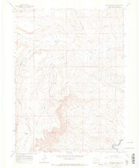 Reservoir Draw Colorado Historical topographic map, 1:24000 scale, 7.5 X 7.5 Minute, Year 1969