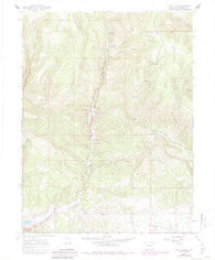 Rifle Falls Colorado Historical topographic map, 1:24000 scale, 7.5 X 7.5 Minute, Year 1966
