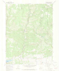 Rifle Falls Colorado Historical topographic map, 1:24000 scale, 7.5 X 7.5 Minute, Year 1966