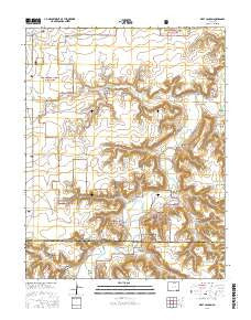 Riley Canyon Colorado Current topographic map, 1:24000 scale, 7.5 X 7.5 Minute, Year 2016