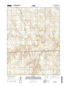 Rock Creek Colorado Current topographic map, 1:24000 scale, 7.5 X 7.5 Minute, Year 2016