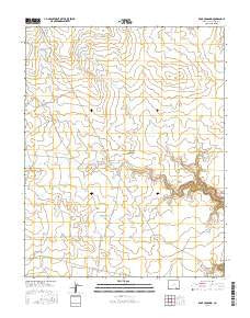 Rock Crossing Colorado Current topographic map, 1:24000 scale, 7.5 X 7.5 Minute, Year 2016