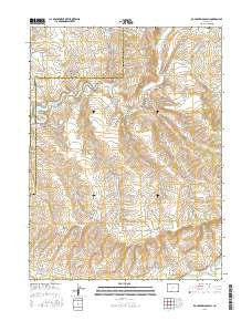 Rock Spring Gulch Colorado Current topographic map, 1:24000 scale, 7.5 X 7.5 Minute, Year 2016