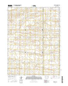 Rockland Colorado Current topographic map, 1:24000 scale, 7.5 X 7.5 Minute, Year 2016
