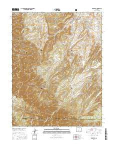 Rockvale Colorado Current topographic map, 1:24000 scale, 7.5 X 7.5 Minute, Year 2016