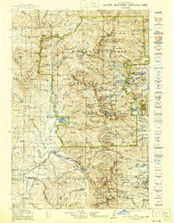 Rocky Mountain National Park Colorado Historical topographic map, 1:125000 scale, 30 X 30 Minute, Year 1919