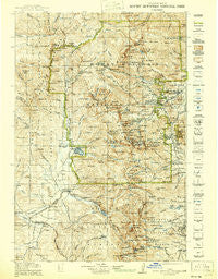 Rocky Mountain National Park Colorado Historical topographic map, 1:125000 scale, 30 X 30 Minute, Year 1919
