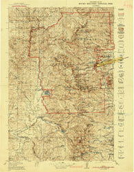 Rocky Mountain National Park Colorado Historical topographic map, 1:125000 scale, 30 X 30 Minute, Year 1919